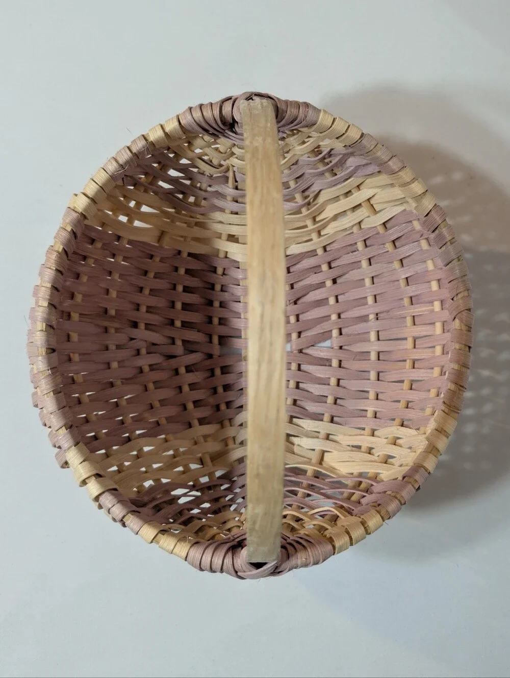 Cottagecore Prariecore Handwoven Wicker Basket Ratan Planter Boho Folk Art Barn
